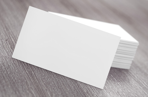 Stacks of Blank Business Cards. 3d Rendering - Photo, Image