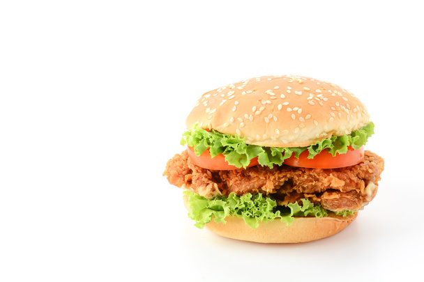 crispy chicken burger - Fotoğraf, Görsel