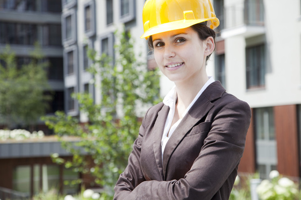 Female construction engineer - Foto, imagen