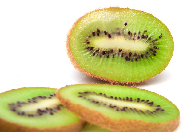 Fresh piece kiwi fruit isolated on white background - Fotó, kép