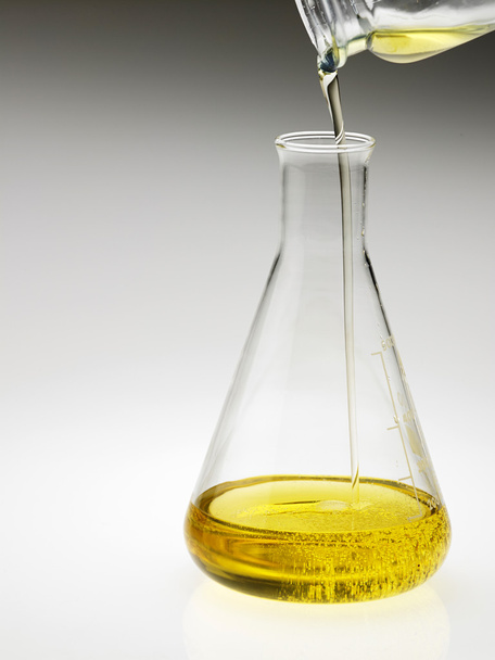bio oil in flask - Φωτογραφία, εικόνα