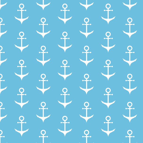 Seamless vector pattern with anchors - Vector, imagen