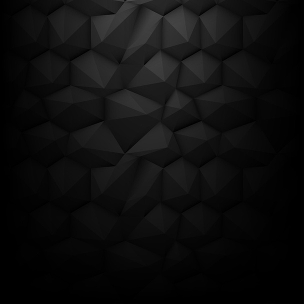 Black Polygon Background - Vector, Image