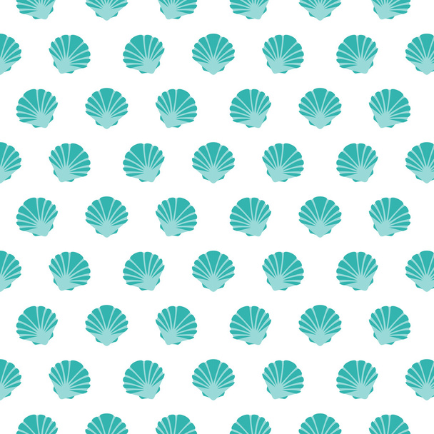 Shell. Flat pattern. - Вектор,изображение