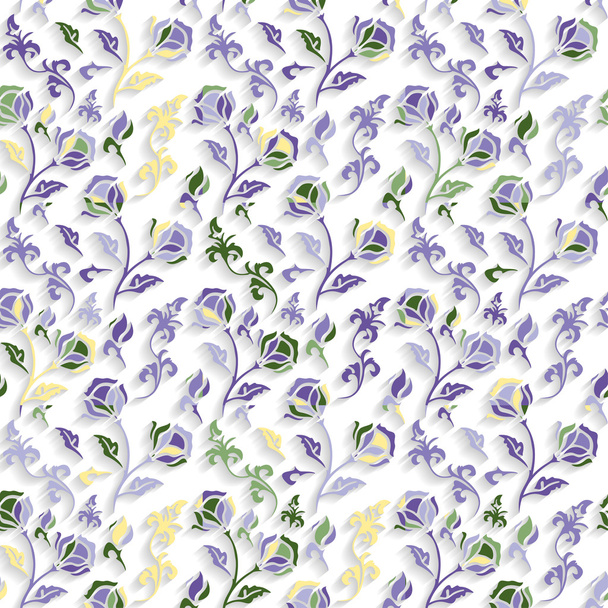 Pattern with Colorful Flowers - ベクター画像