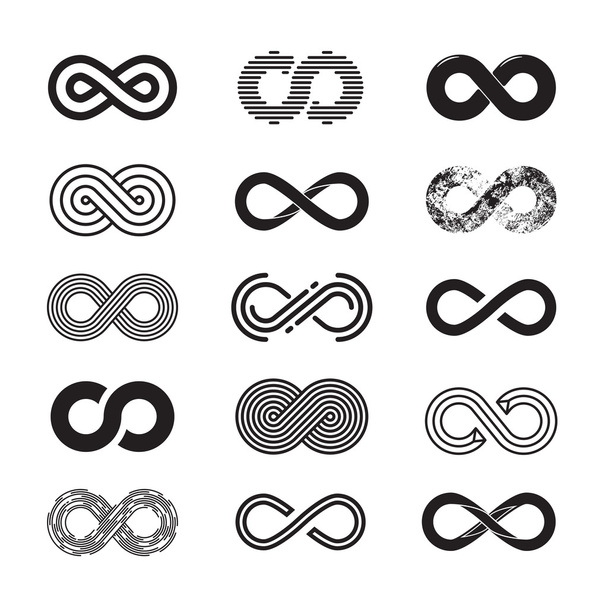 Infinity symbol, vector set - Vector, Image
