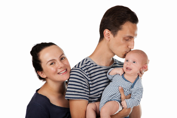 Giovane famiglia di tre persone
 - Foto, immagini