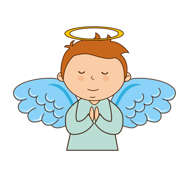 ikona znaku kluk Angel - Vektor, obrázek
