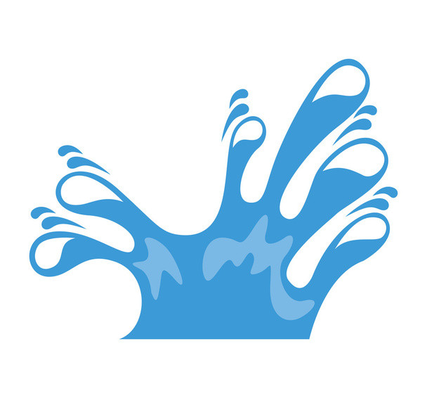 water drops splash icon - Vector, Image