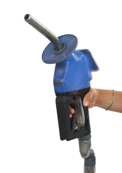 palivové čerpadlo benzinu na bílém pozadí - Fotografie, Obrázek