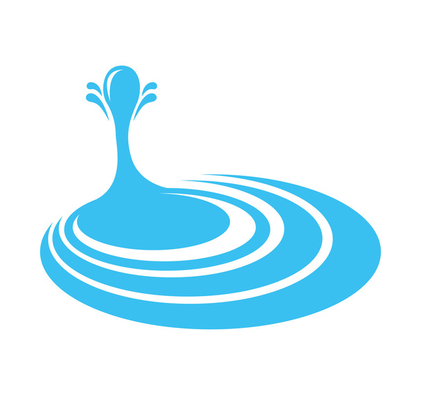 víz csepp splash ikon - Vektor, kép