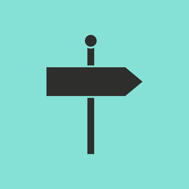 Signpost - vector icon. - Vector, Imagen
