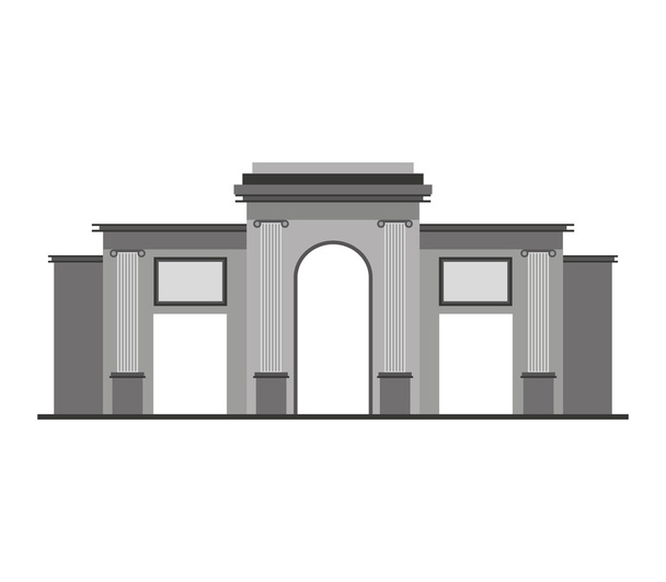 Іспанія порталу будівлі значок - Вектор, зображення