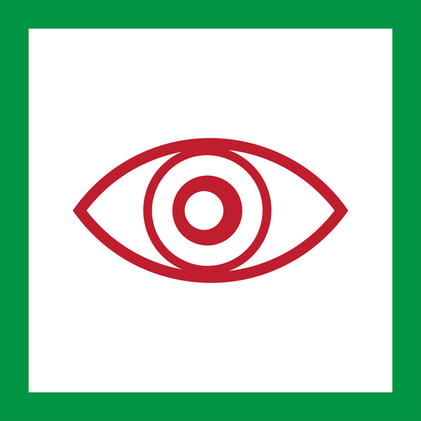 Иконка глаза - вектор
 - Вектор,изображение