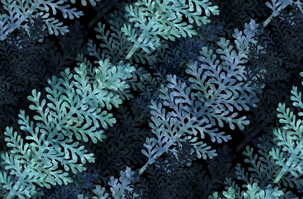  graphic background with silver leaf  - Foto, Bild