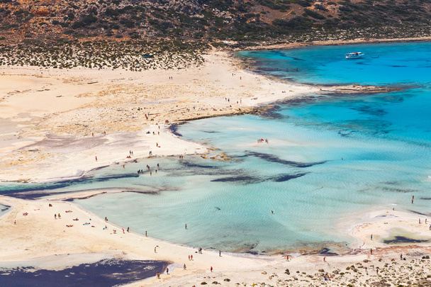 View of the beautiful beach in Balos Lagoon, Crete - Zdjęcie, obraz