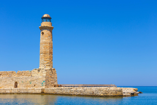 old port and Lighthouse in Rethymno, Crete, Greece - Fotografie, Obrázek