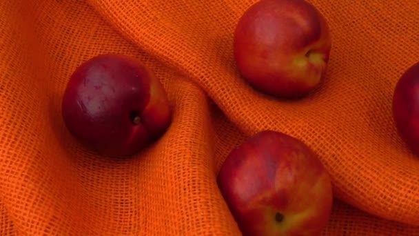 Персиковий нектар ізольований на помаранчевому фоні
  - Кадри, відео