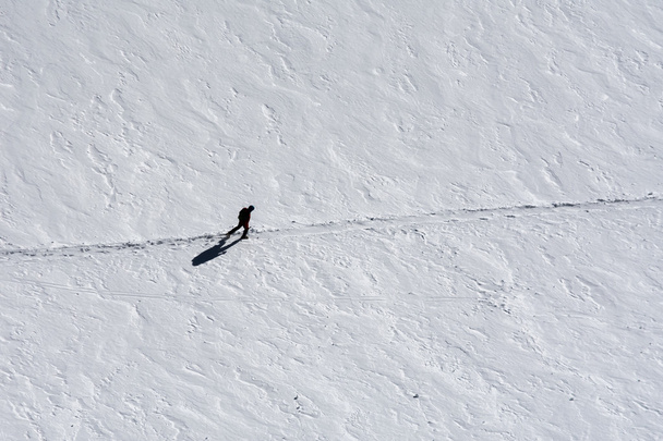 Skiing some big terrain in Chamonix, France - Photo, Image