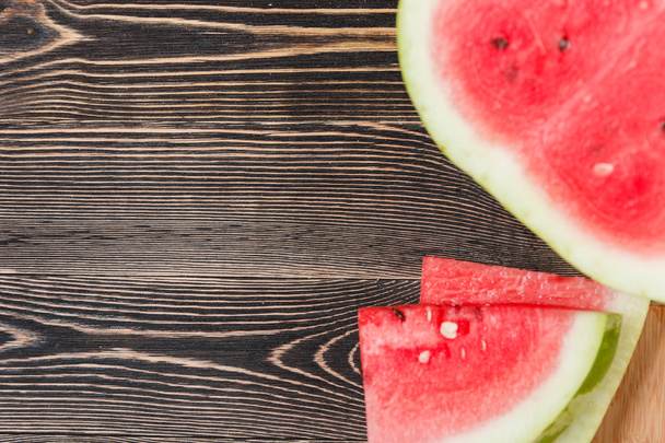 Fresh Watermelon on Wooden - Zdjęcie, obraz
