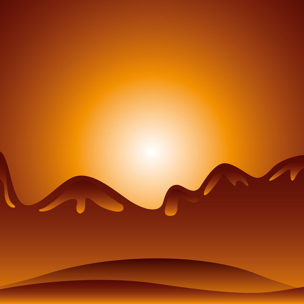 desert landscape background icon - Vektör, Görsel
