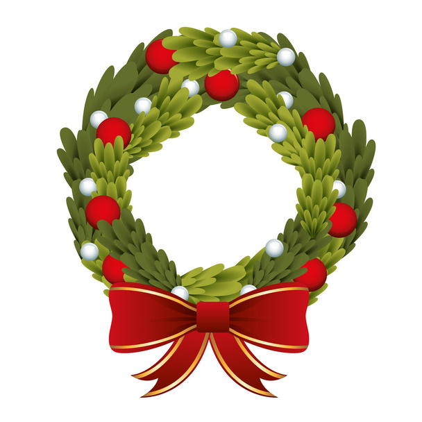happy merry christmas icon - Вектор, зображення