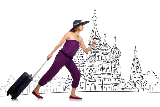 Nuori tyttö käsite matkailun Venäjälle
 - Valokuva, kuva