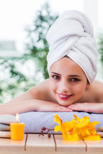 Young woman in spa concept - Photo, Image
