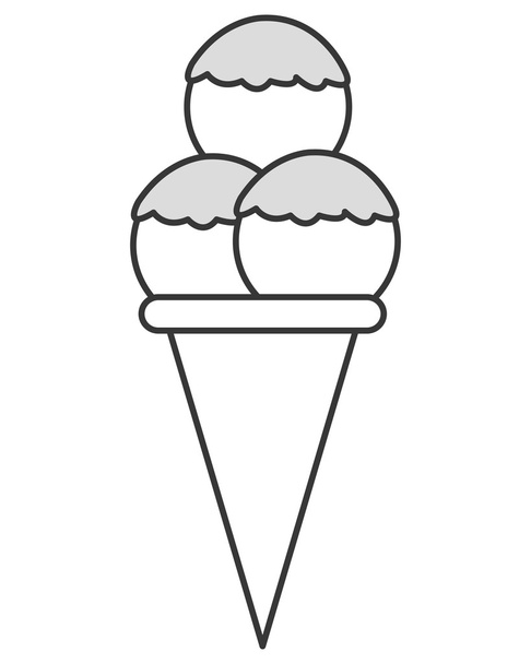 Εικονίδιο χωνιού παγωτό - Διάνυσμα, εικόνα