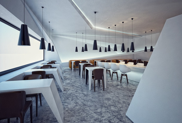 Interior modern restaurant - Foto, afbeelding