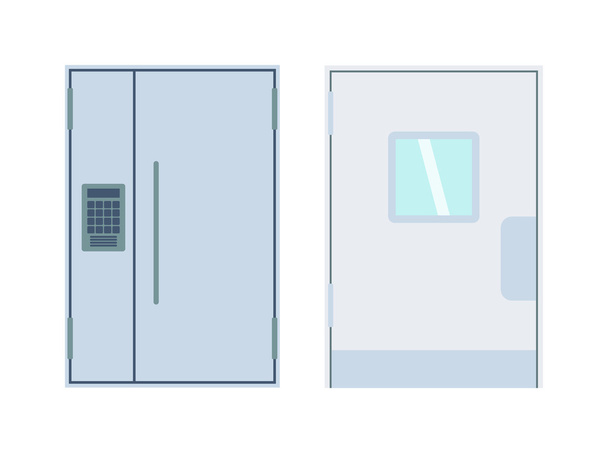 Illustration vectorielle isolée des portes
. - Vecteur, image