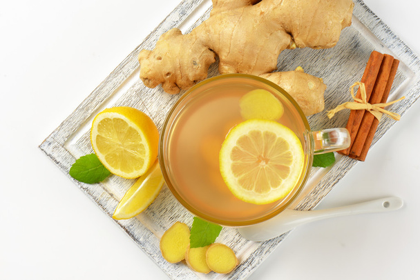 cup of ginger tea - Фото, изображение