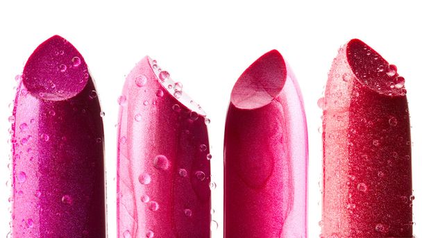 Lipsticks isolated on white background - Photo, Image