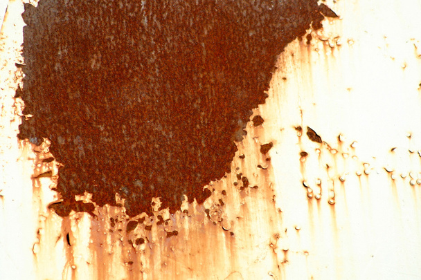 Vieille peinture érodée sur la surface métallique
 - Photo, image