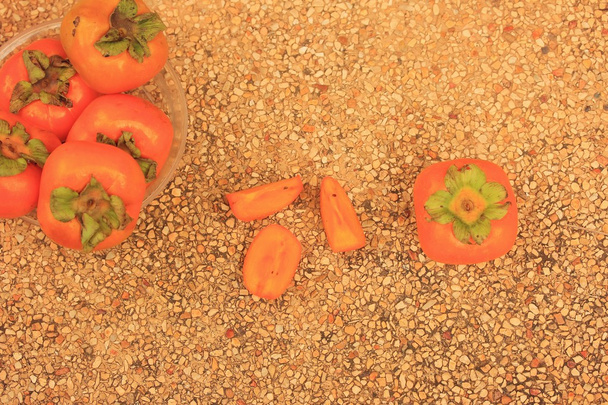 Zoete verse kaki fruit - Foto, afbeelding