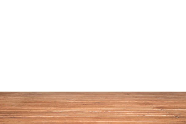 Piso de madeira com espaço isolado branco para design
  - Foto, Imagem
