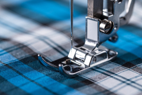 Sewing machine and fabric - Photo, image