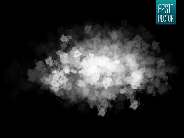 Ομίχλη ή καπνός απομονωμένο διαφανές ειδικό εφέ. Λευκή διανυσματική θολερότητα, ομίχλη ή νέφος υποβάθρου. Εικονογράφηση διανύσματος - Διάνυσμα, εικόνα