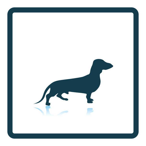 ícone cão dachshund
 - Vetor, Imagem