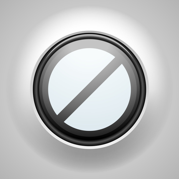 Restrict button sign - Vector, Image