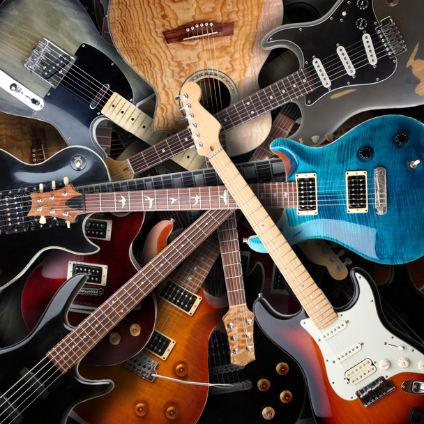 Guitares électriques fond
 - Photo, image