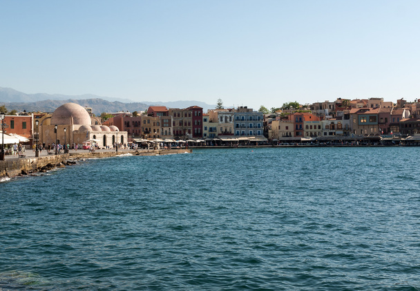 老威尼斯海港里雅。克里特岛希腊 - 写真・画像