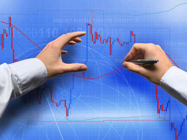 Commodity trading - currency trading dollar euro concept - Photo, Image