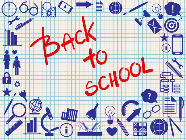 Back to school - Vektor, obrázek