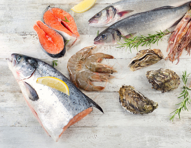 Fresh assortment of seafood - Zdjęcie, obraz