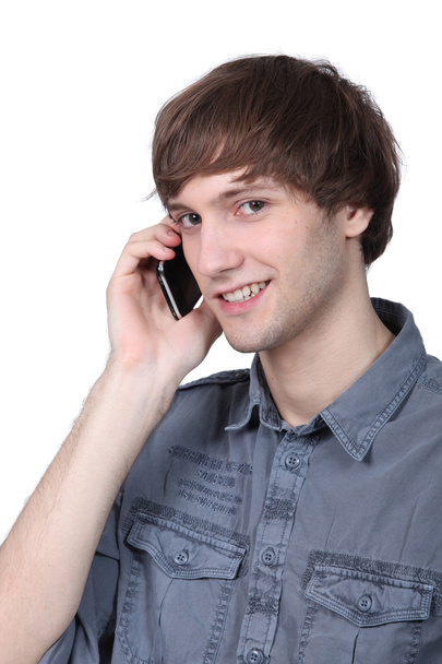 Young man on cellphone - Foto, Imagem