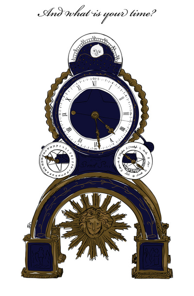 Old clock. - Vektor, obrázek