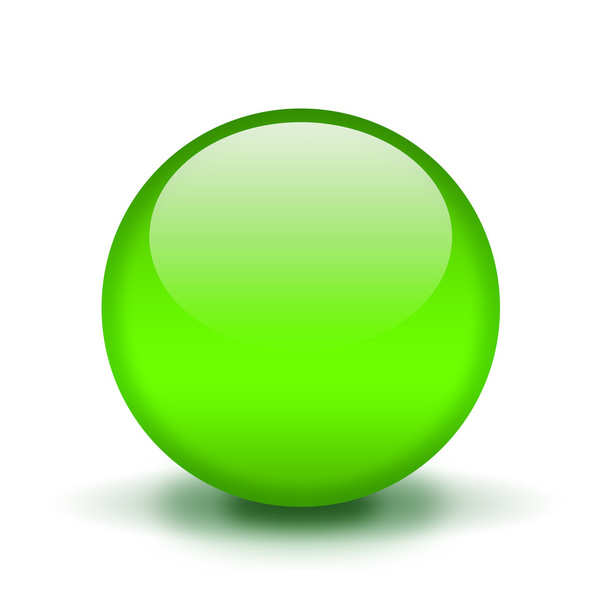 Green shiny ball - 写真・画像