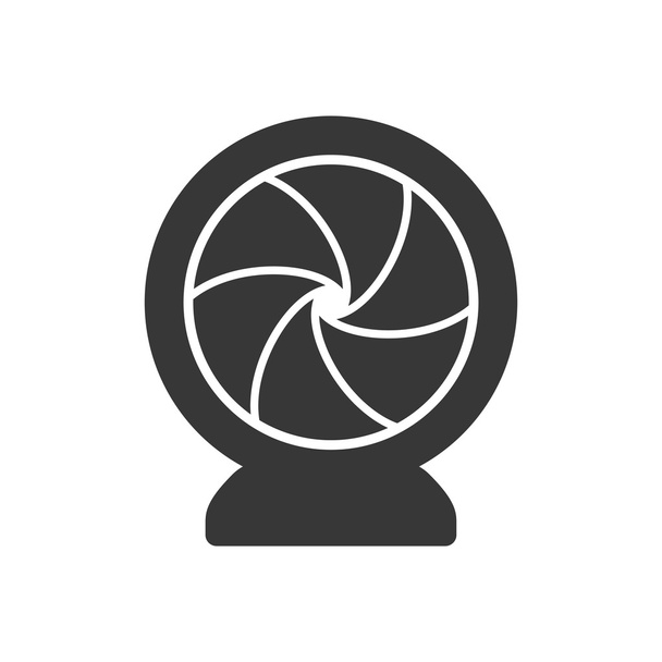Icono de silueta de obturador. Diseño de cámara. Gráfico vectorial
 - Vector, imagen