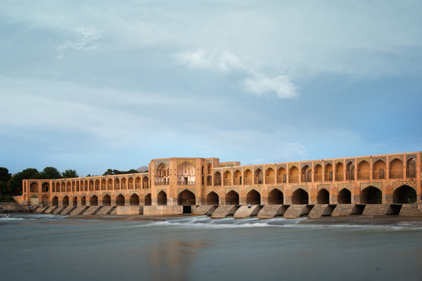 Γέφυρα του Khaju στην Isfahan.Iran - Φωτογραφία, εικόνα